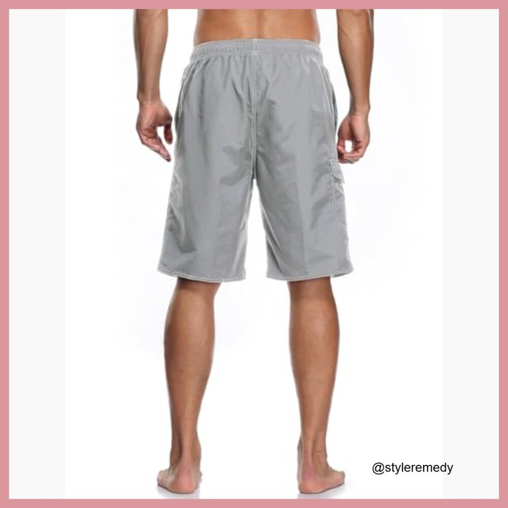 Quick Dry Polyester Swim Trunks Board Shorts With… - image 4